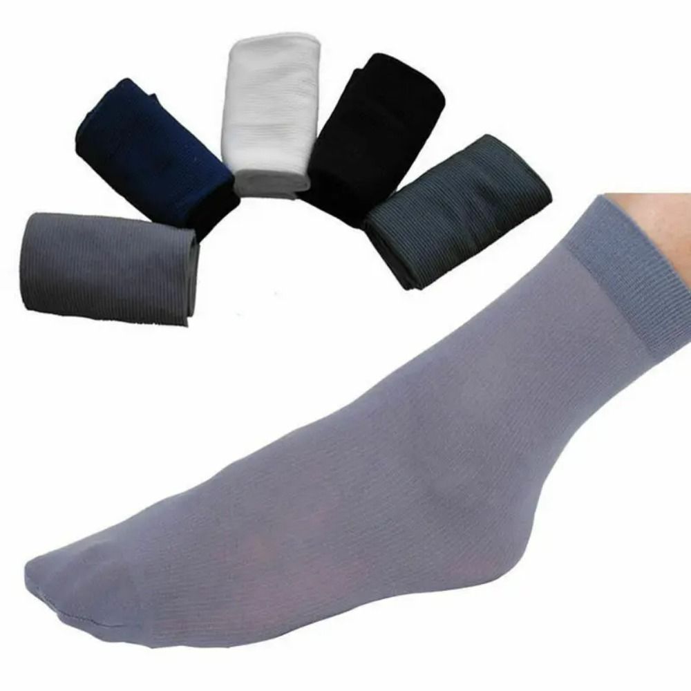 Silk Sock Bamboo - 10pairs Casual Breathable Men Ice Silk