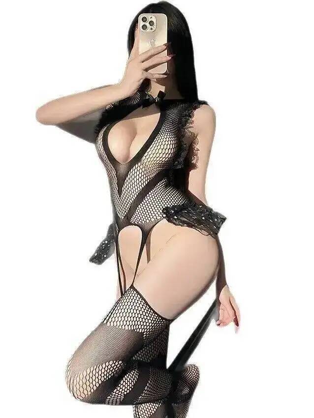 Sexy Lace Trim Fishing Net Bod - Fishnet Stocking Women review and price