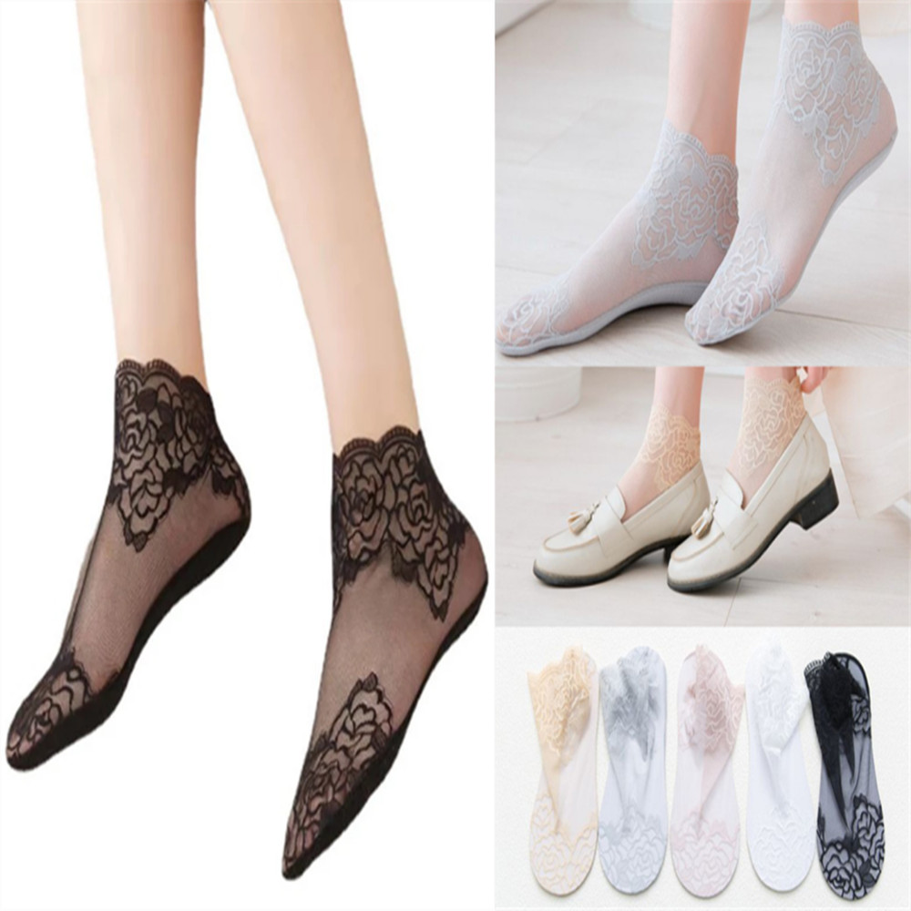 woman Lace rose thin socks Loa - Invisibility Sock Loafer review and price
