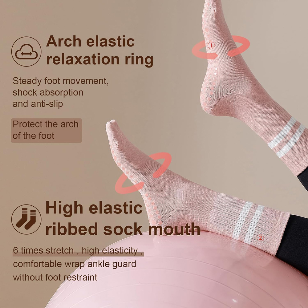 Yoga Pilates Socks with Grips  - Grip Sock Yoga review and price