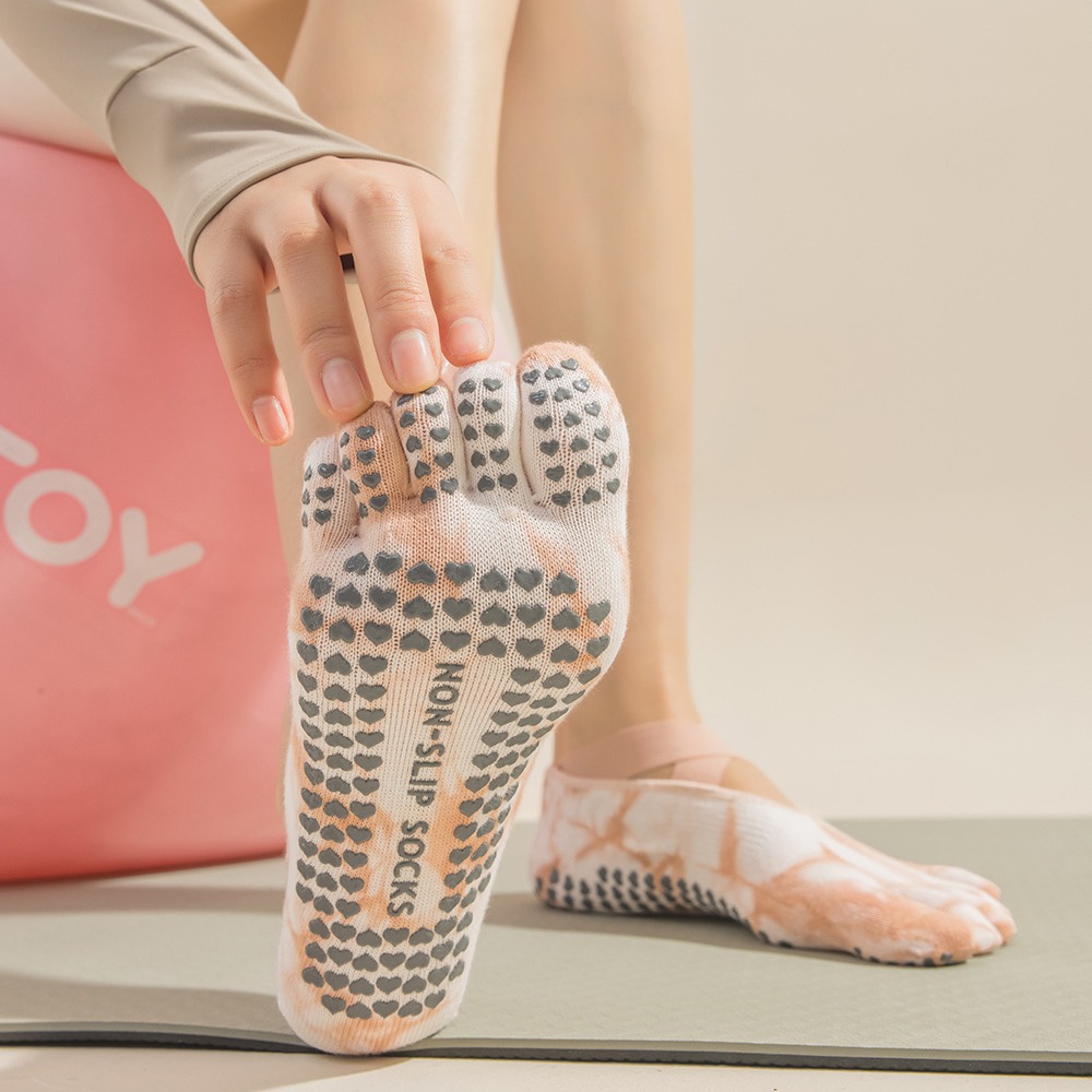 Women's Tie-Dye Five-Finger Gr - Grip Sock Yoga review and price